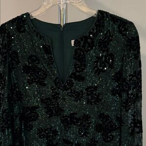 LOFT Black Sequin Dress
